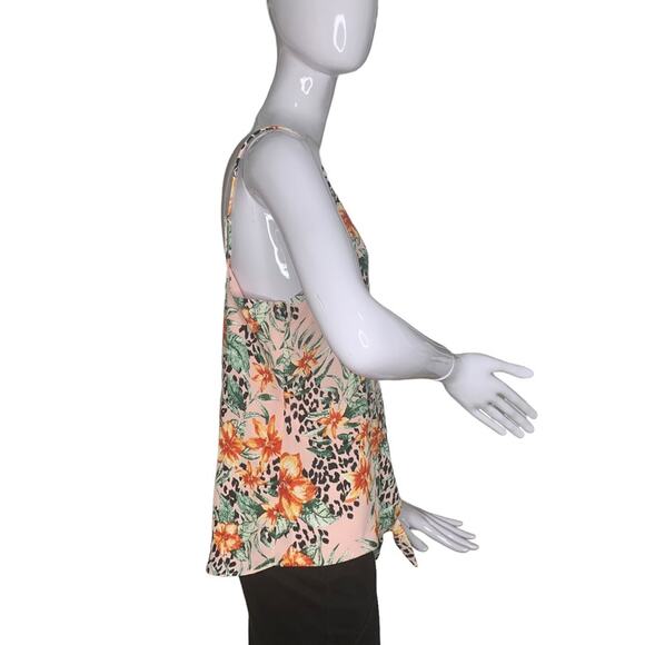 Naked Zebra NWT Sleeveless Floral Print Full Lining Size L Adjustable St… - Picture 5 of 10